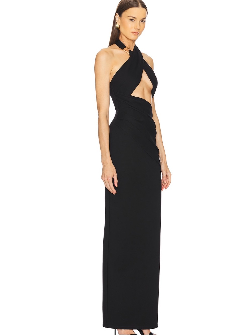 Michael Costello x Revolve Victoria Gown in Black - Picture 3 of 7